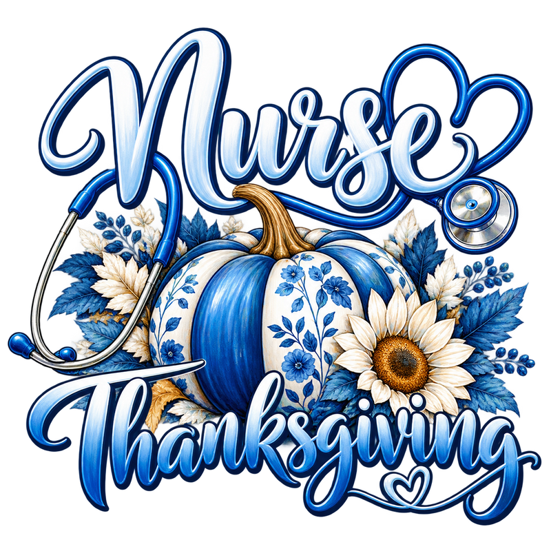 Blue Nurse Thanksgiving Emblem