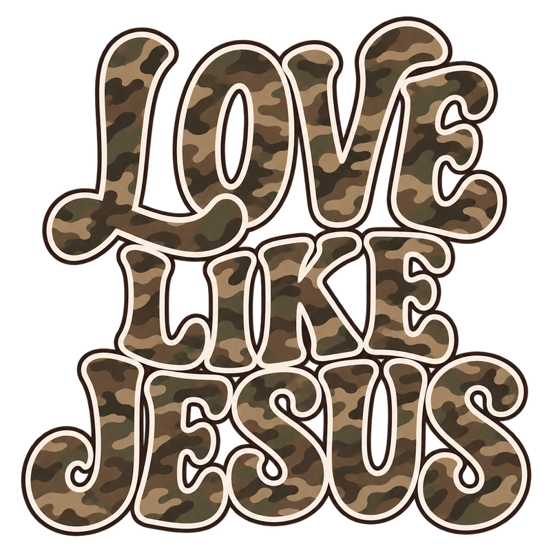 Camo Bubble Love Like Jesus