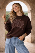 Jesus College Font - Coca Sweatshirt