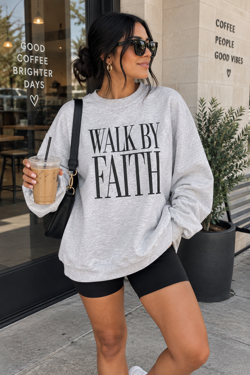 Walk by Faith Crewneck sweatshirt